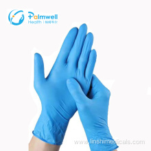 Disposable nitrile examination glove antimicrobial protection nitrile gloves